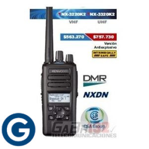 Kenwood NX3220K2 Digital NXDN y DMR de 260 Canales en VHF