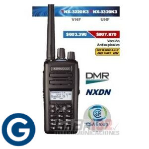 Kenwood NX3220K3 Digital NXDN y DMR de 260 Canales en VHF