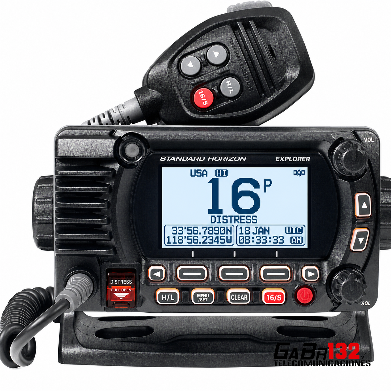 Standard Horizon Explorer GX1800G y GX1850 base marina VHF de 25 W
