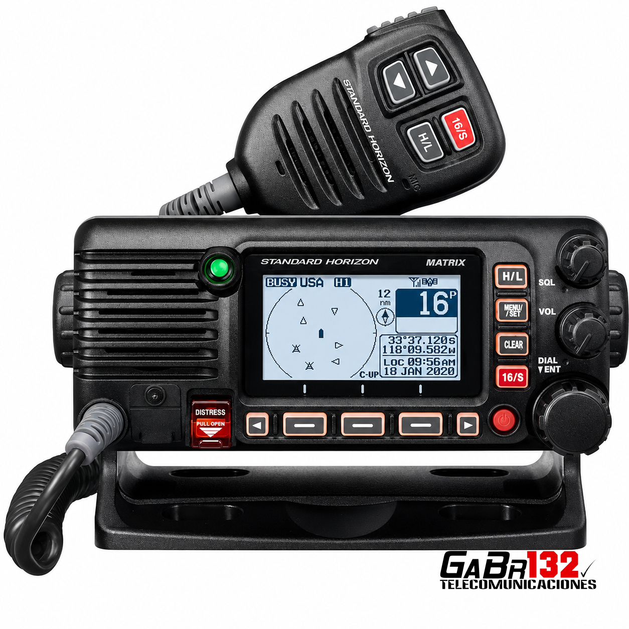 Standard Horizon GX2410GPS base marina VHF de 25 W con GPS, receptor AIS y NMEA 2000