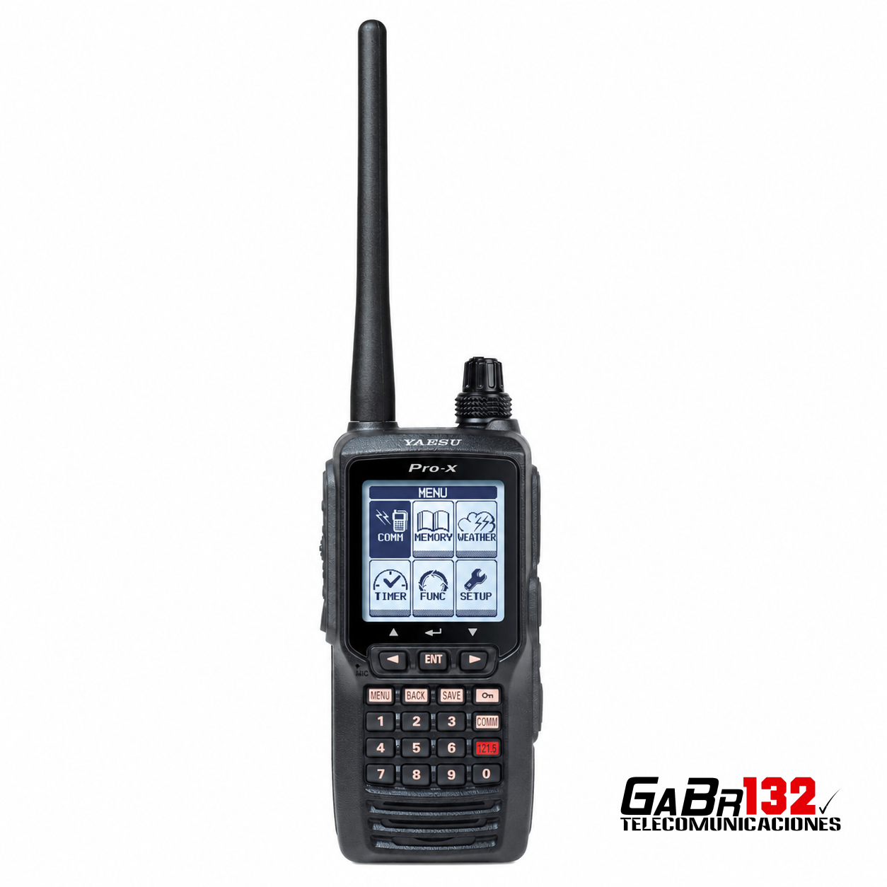 Yaesu FTA-550L Pro-X radio portátil de aviación con navegación VOR e ILS