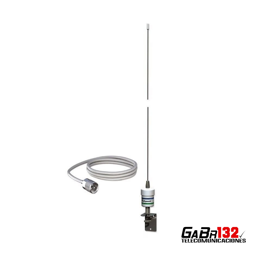 Antena marina VHF Shakespeare 5215 de acero inoxidable para mástil de velero