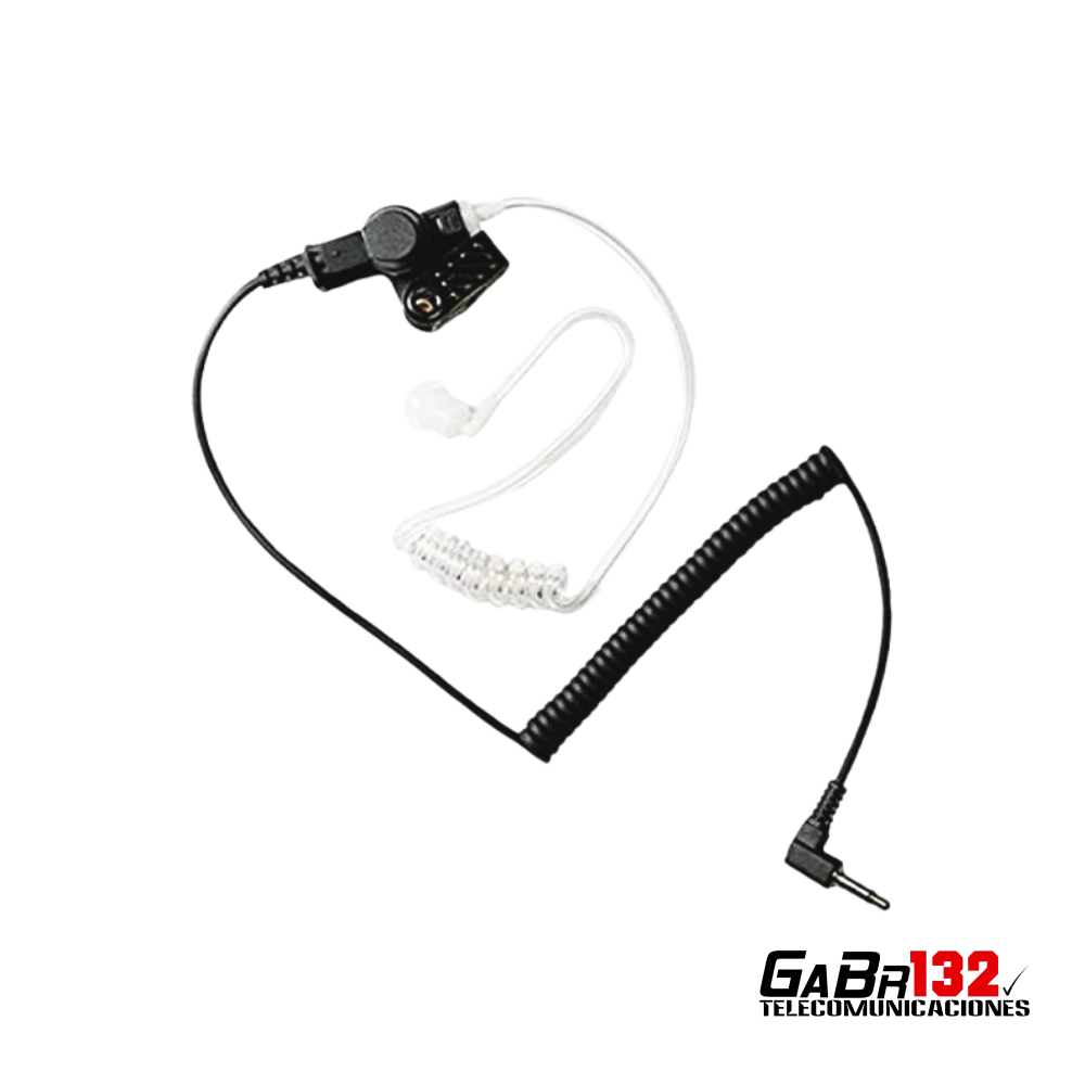 Audífono de repuesto original Kenwood KEP-1 con tubo acústico transparente y conector de 3,5 mm