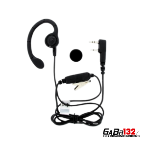 Auricular original Kenwood KHS-31C con soporte tipo C, PTT y micrófono