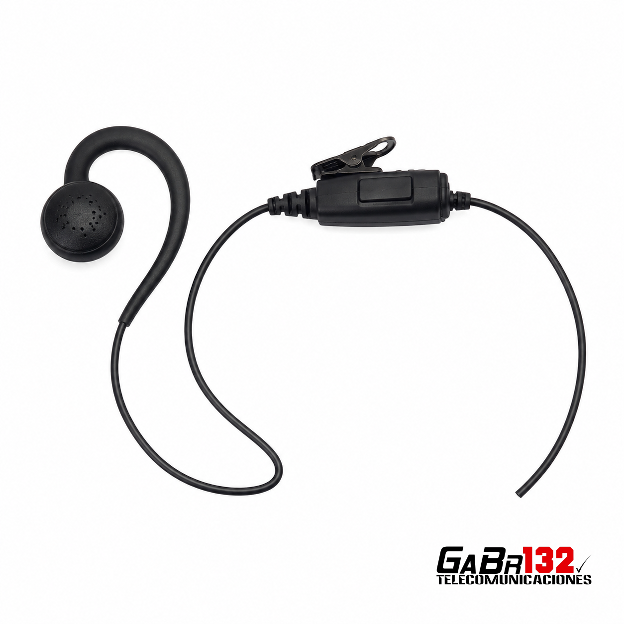 Auricular GAB Audio con soporte tipo C, micrófono y botón PTT