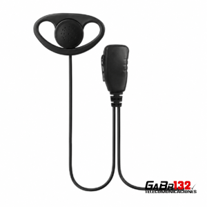 Auricular GAB Audio con soporte tipo D, micrófono y botón PTT