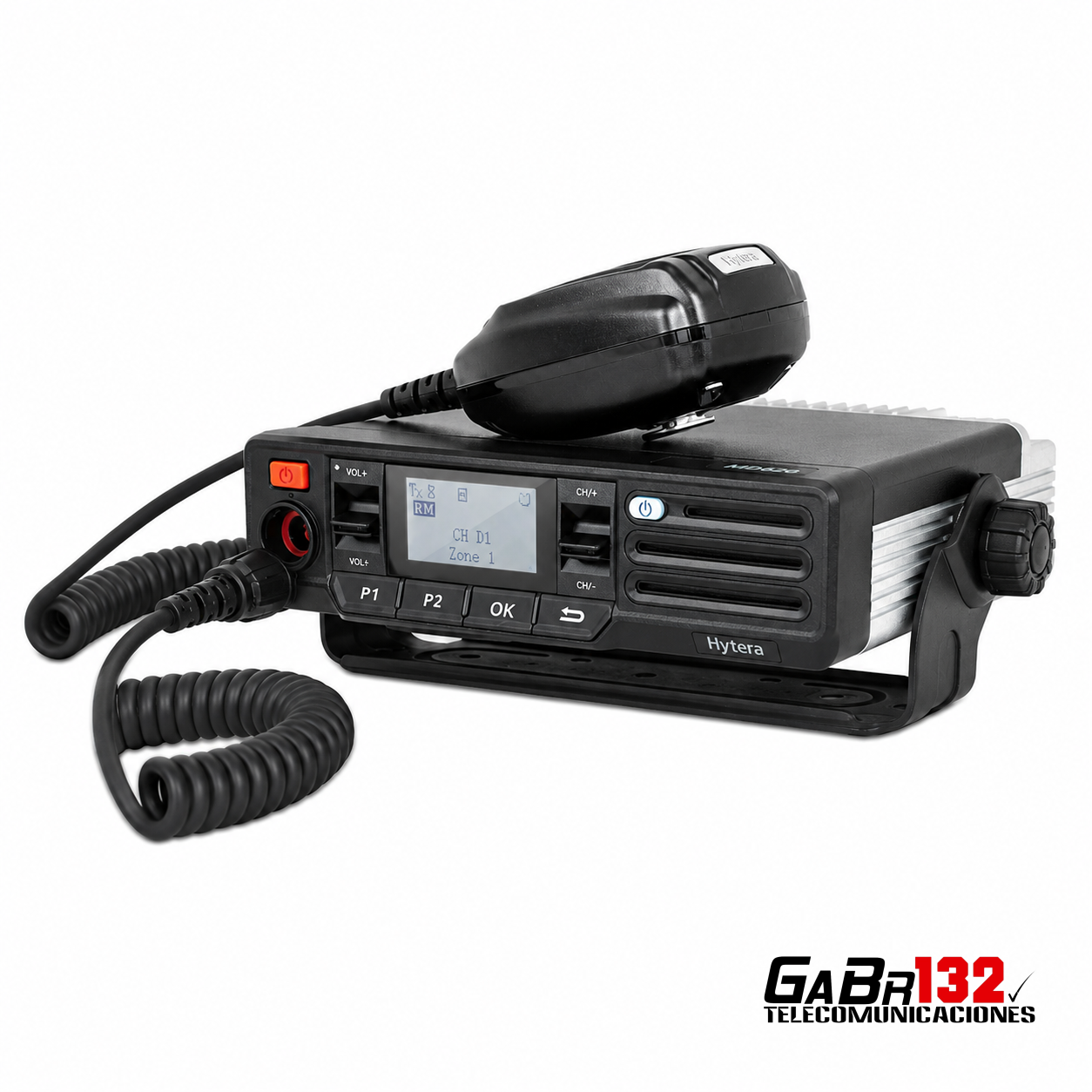 Hytera MD626 Radio Móvil Analógico/Digital DMR con micrófono