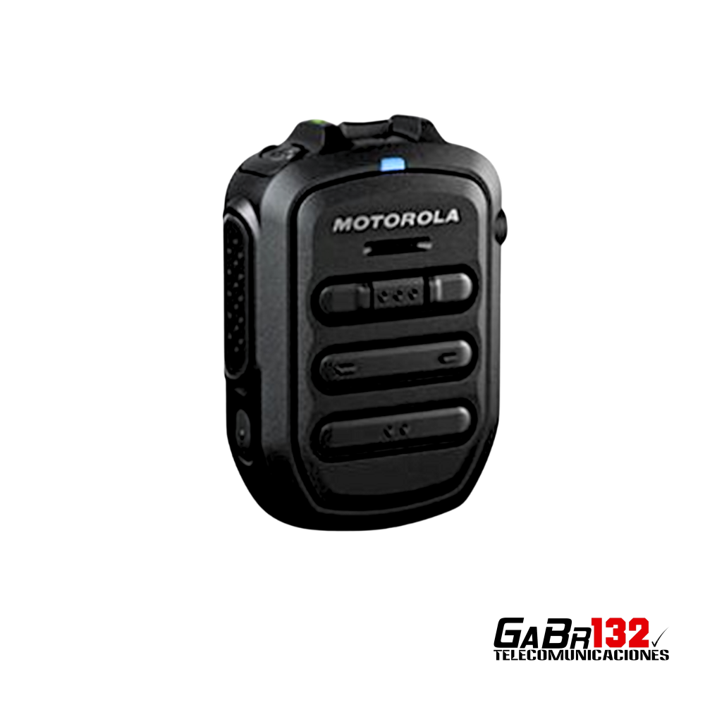 Vista frontal del micrófono inalámbrico original Motorola PMMN4127A WM500