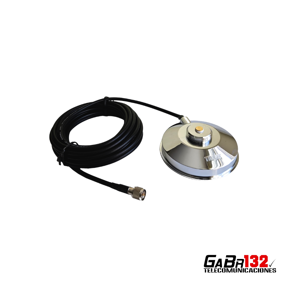 Montaje magnético NMO TRAM 1237-MUHF de 3,5 pulgadas con conector Mini-UHF