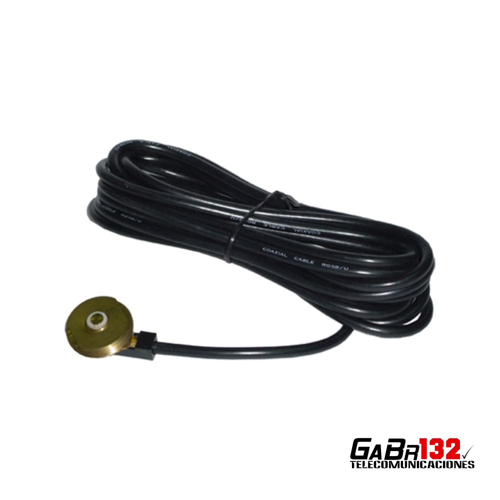 Montaje perforado NMO de 3/8 PCTEL Maxrad BMA-NC con cable RG-58/U
