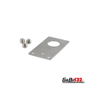Soporte plano de acero inoxidable TRAM 1255F con perforación de 3/4 pulgadas